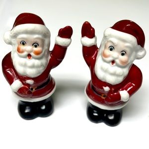 VINTAGE Santa Salt & Pepper Shakers